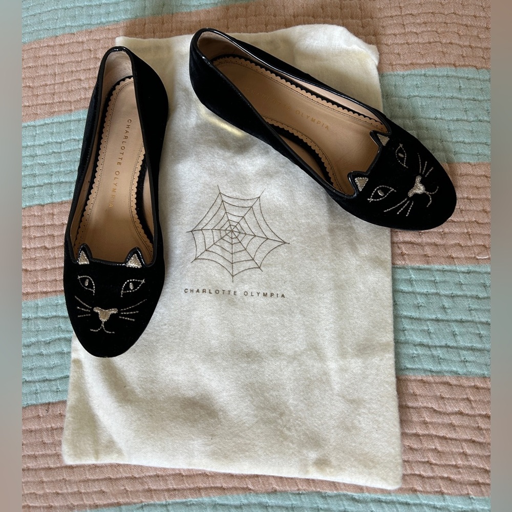 Charlotte Olympia cat ballet flats